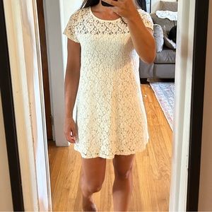 White lace dress